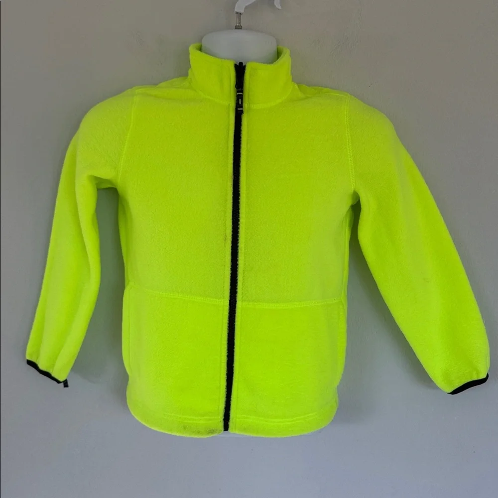 The Children’s Place black neon convertible fleece interior shell jacket medium